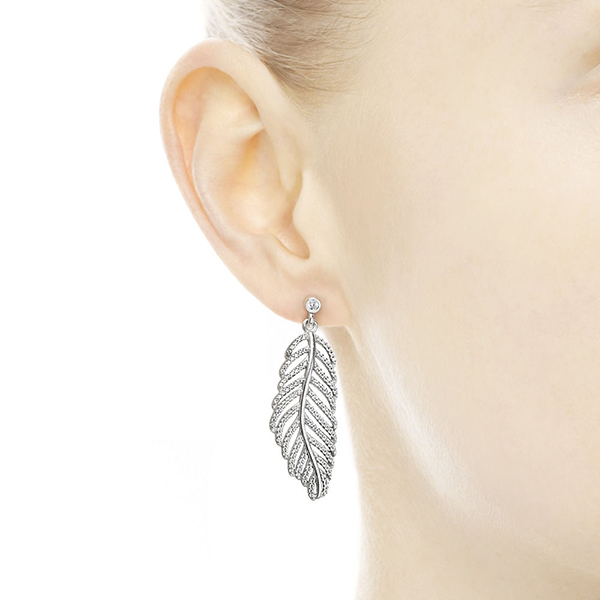 Shimmering Feathers Earrings
