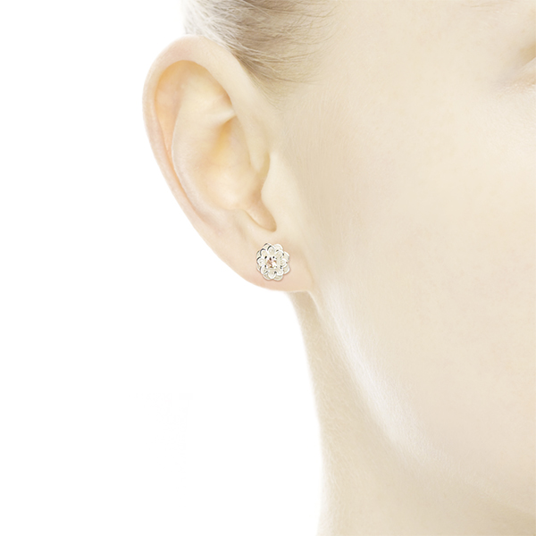Blooming Dahlia Stud Earrings