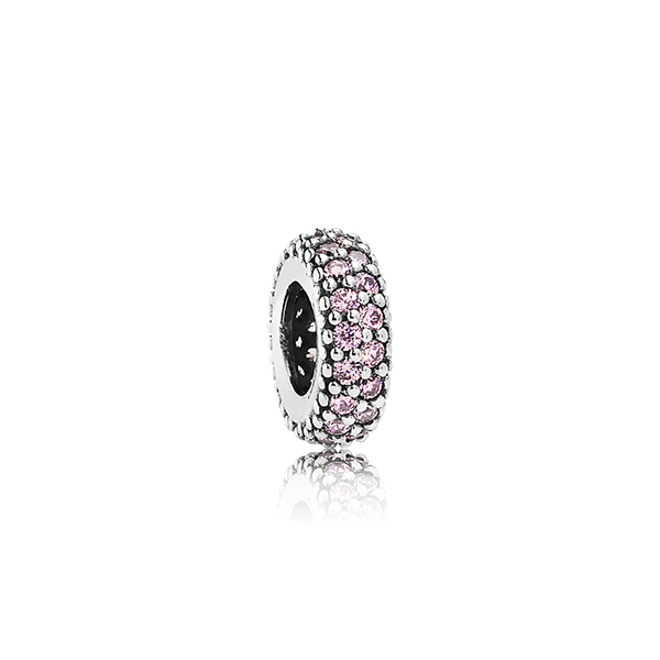 Pink Pavé Inspiration Spacer Charm
